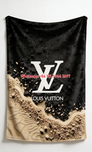Luxury LV Print Flannel Throw Blanket 375